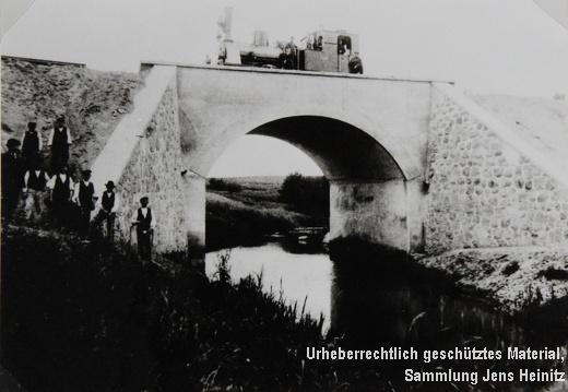 EBOE Strecke Bestebrücke bei Oldesloe während des Bau um1900